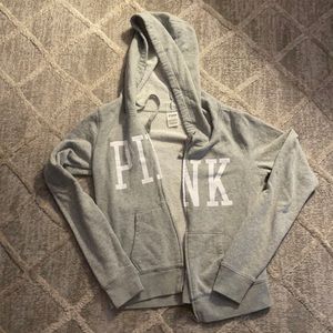 💖 Super cute 💖 adorable 💖 Victoria's Secret PINK 💖 💖 Zip up Hoodie 💖 EUC💖